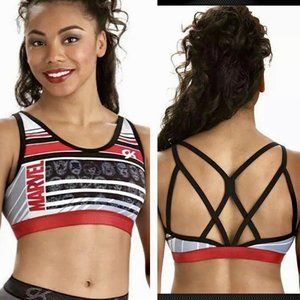 GK Elite Disney Marvel Avengers Comics Cutting Edge Bra Top Leotard Adult XS